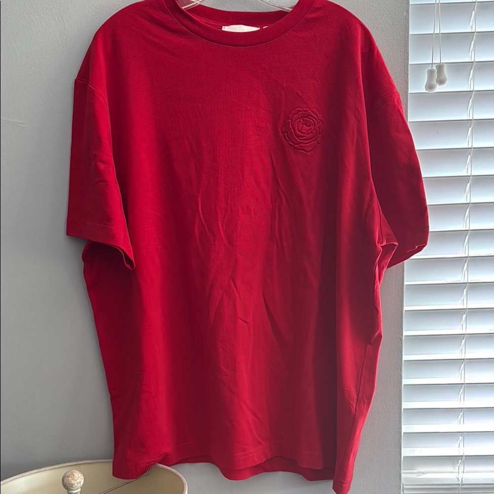 H&M Magda Butrym NWT Red Short Sleeve Tee